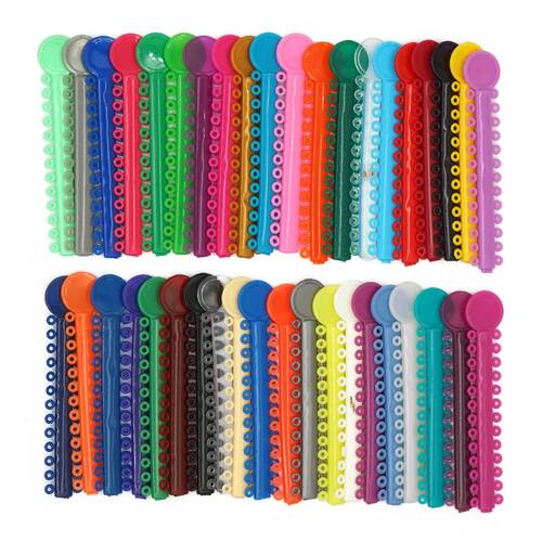 1040pcs 40Ties/set Dental Orthodontic Elastic Ligature Ties