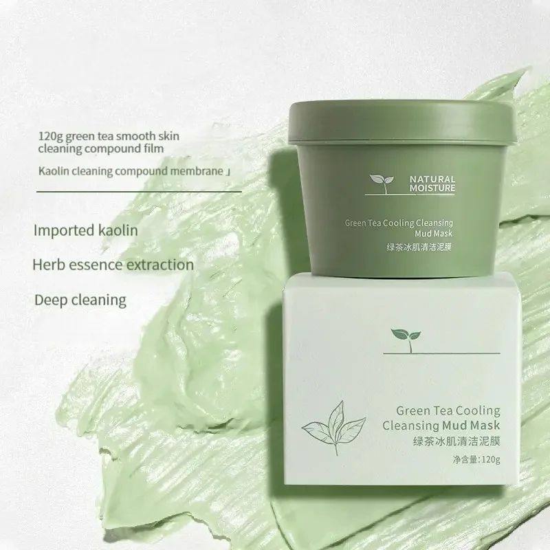 Green Tea Ice Mud Mask Cleansing Moisturizing Oil Control Bl