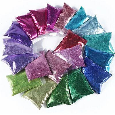 10g Colorful Nail Glitter Powder Sparkly Rose Gold Silver Se