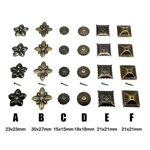 50X Antique Brass Bronze Vintage Upholstery Nail Jewelry Gif