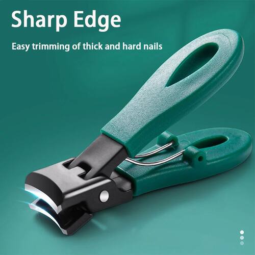 Portable Ultra Sharp Nail Clippers Stainless Steel Wide Jaw