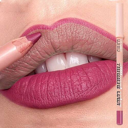 8 Color Waterproof Lip Liner Pencil Long Lasting Natural Lip
