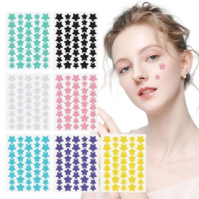 40pcs Cute Star Colorful Acne Removal Stickers Men Women Inv