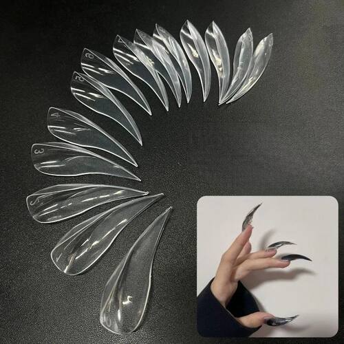 120pcs Curved Nail Dual Forms for Nail Extension 3D Curve Sc