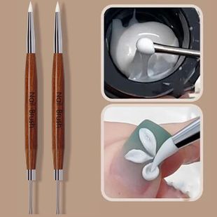 Art Multi Double 16x1cm Pen Carved Nail Silicone ended 2Pc