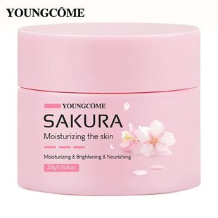 Sakura Essence Cream,Cherry Blossom Facial Moisturizer for D