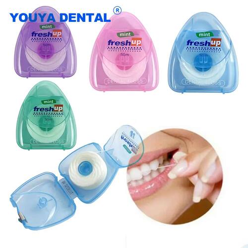 Dental 50m Floss Portable Flosser Interdental Brush Teeth St
