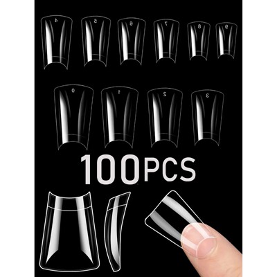 20/100/200/420/1000 PCSNail Tips Extra Short Duck Feet Flare