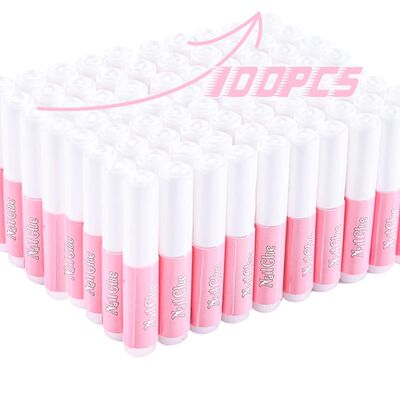 100Pcs Super Strong Nail Glue for Acrylic Nails Press On Nai