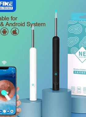 Smart Visual Ear Cleaner 1296P Ear Sticks Otoscope USB C Cha