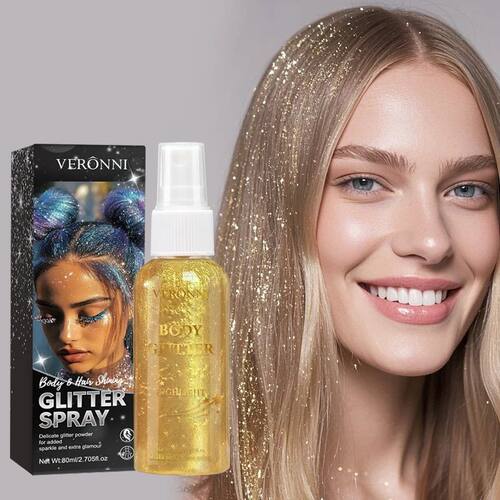 4 color Shiny Glitter Spray Cosmetics,Liquid Full Body Glow