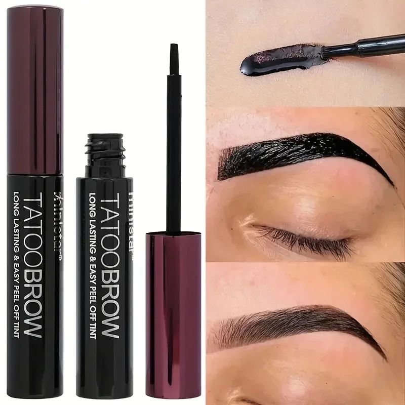 1pc Tattoo Peel Off Eyebrow Gel Tint, Semi Permanent Brow Ti