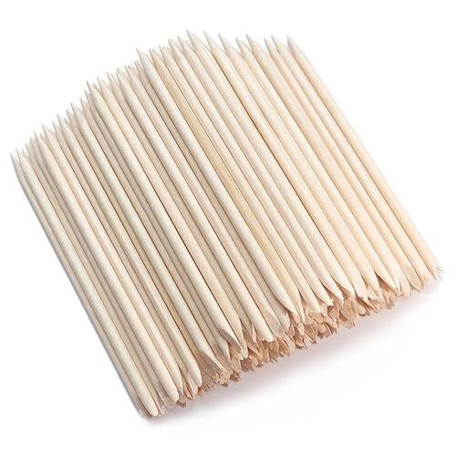 Nail Cuticle Pusher Orange Wood Sticks Nail Manicures Remove