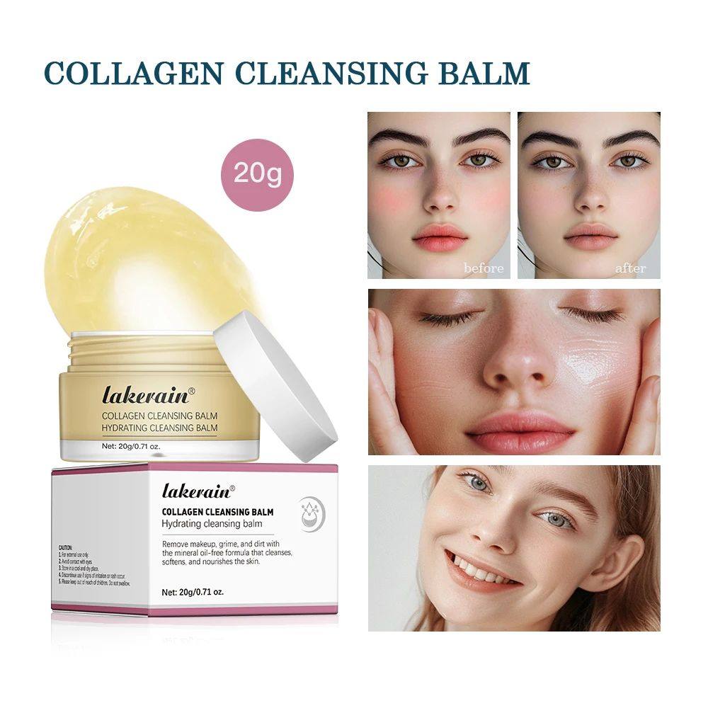 Rose Flavor Collagen Cleansing Balm Nourishing Cream Makeup