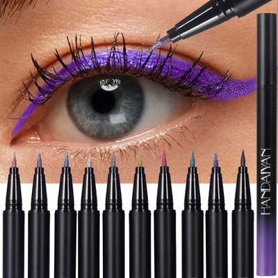Glitter Liquid Eyeliner Pencil Waterproof Purple Pink Blue E
