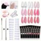 Nail Art 0.51oz Salon Kit Home Quick Odorless Build Gel