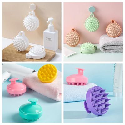 New Silicone Shampoo Scalp Hair Massager Comb Bath Scalp Mas