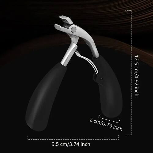 Professional Nail Clippers, Modern Style, Stainless Steel Bl
