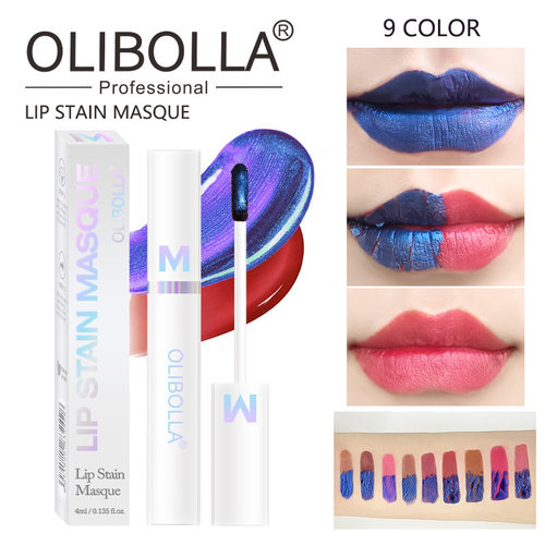 9-color Tearing Lip Glaze Tearing Matte Dyed Lip Gloss Lip F