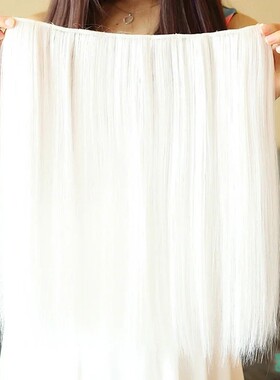 9 Colors Synthetic Hair Straight Clip in Hair Extension Red