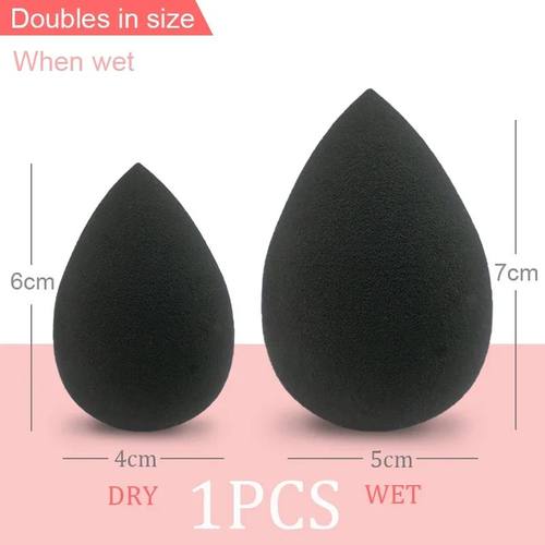 Black Makeup Applicator Super Soft Sponge Powder Blender Smo