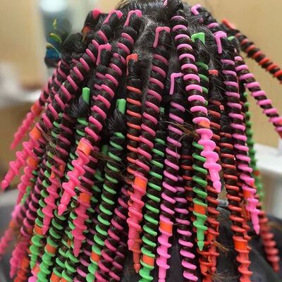 21/22pcs Plastic Spiral Perm Stick Women Magic Curly Hair Ro