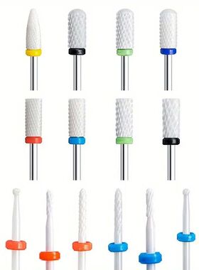1Pcs Ceramic Milling Cutter Nail Drill Bits Electric Manicur
