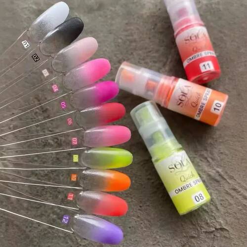 Pastel Neon Gradient Powder Nail Art 10g Ombre Spray Bottle