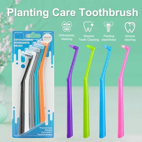 1/3/5 Pcs Interdental Brush Single-Beam Soft Teeth Cleaning