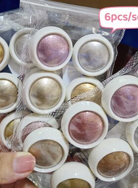 6 Pcs Fantasy Mirror Chrome Effect Metallic Dust Baby Pink G