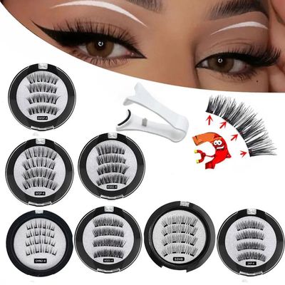 2 Pair 3D Magnetic False Eyelashes Reusable Magnetic Eyelash