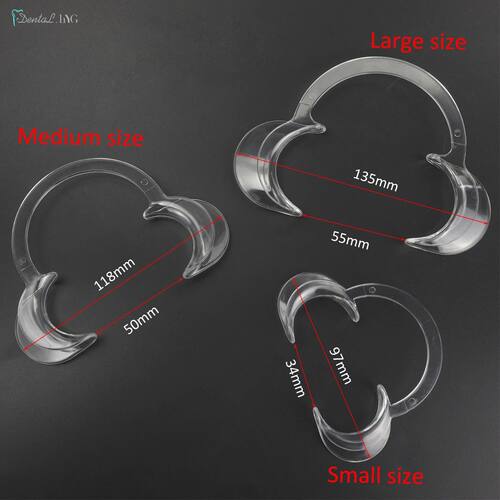 3pcs Dental C-shape Cheek Retractor Lip Mouth Opener Intraor