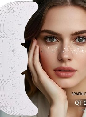 1/5pcs Glitter Skincare Freckles Face Tattoo Stickers Golden
