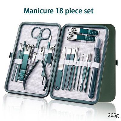 7-18 Pcs Manicure Set Nail Clippers Kit Professional Stainle
