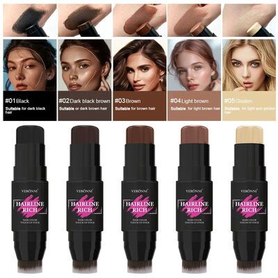 1pc Hairline Filling Cream Stick,Waterproof Matte Finish, En