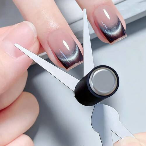 1/2Pcs Double-Head French Nail Art Magnet Set Strong Cat Eye