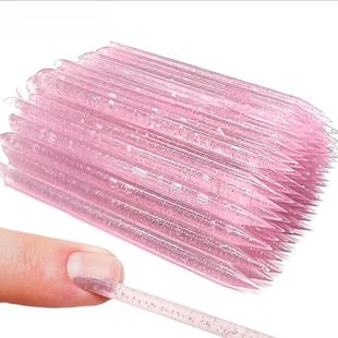 100/50Pcs Nail Art Cuticle Pusher Reusable Double End Crysta