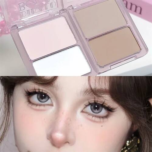 Two-tone Highlight Contour Palette Matte White Highlighter G