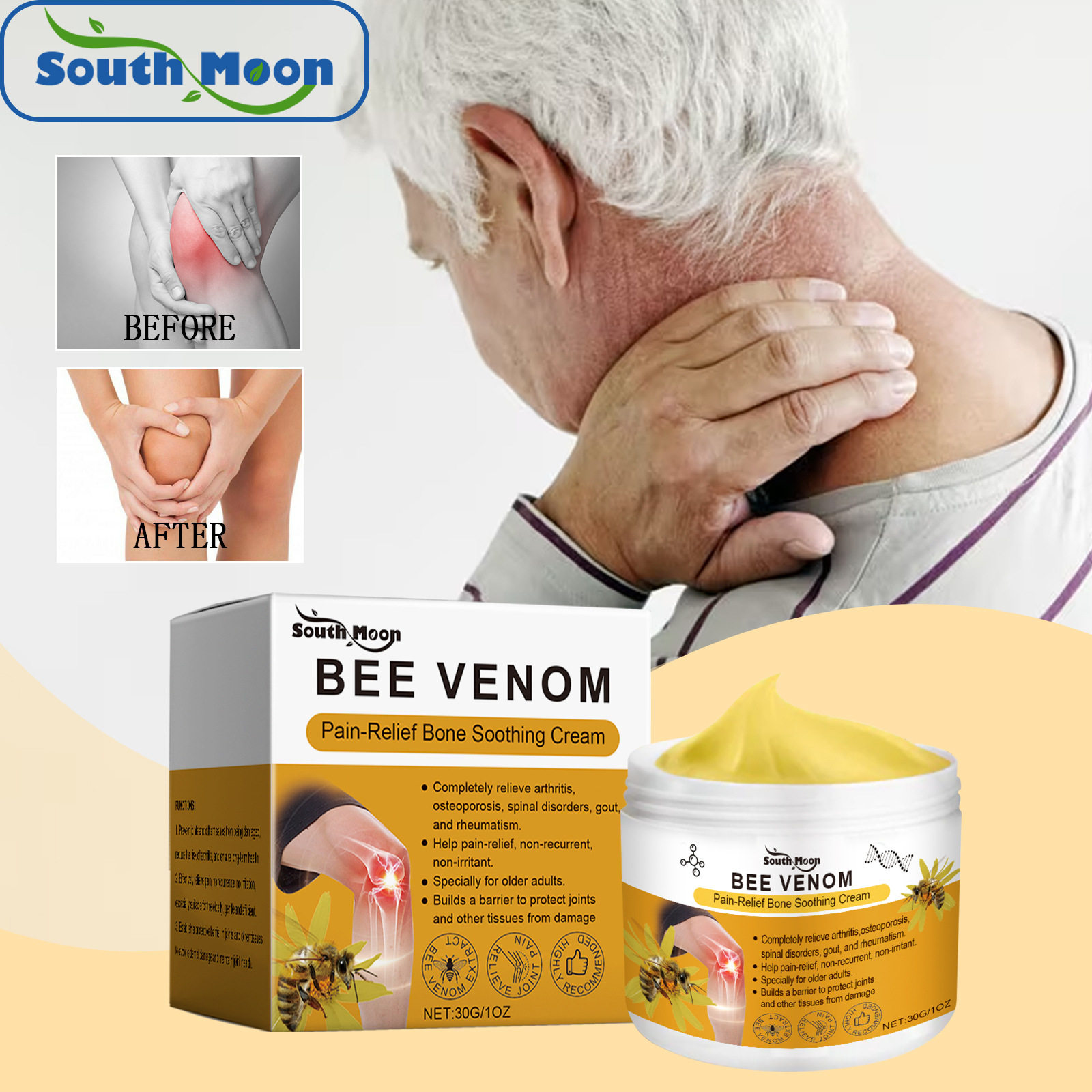 Bee Venom Joint Care Cream Daily Gentle Care Body Joint Mois图片