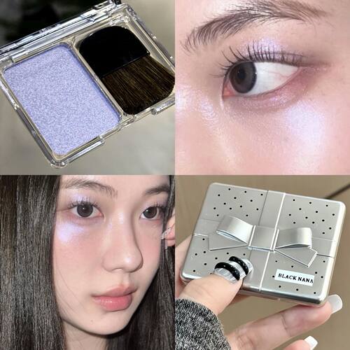 With Brush Bowknot Face Brighten Highlighter Sparking Shine