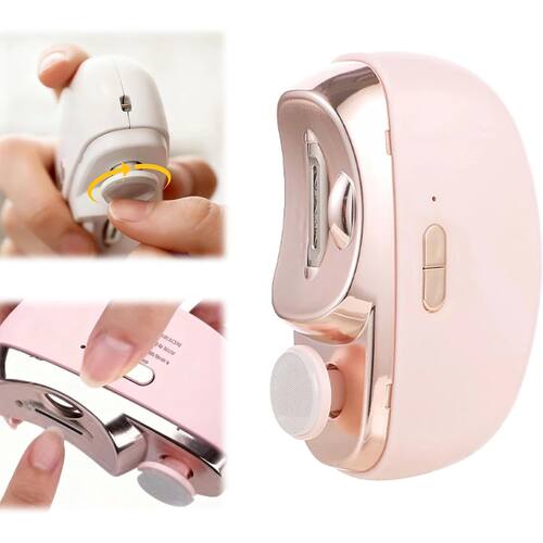 Portable Auto Nail Trimmer 2in1 Clipper Polisher Low Noise L