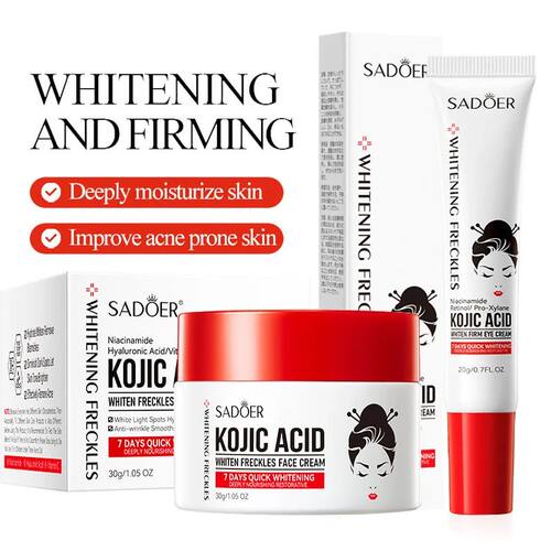 Kojic Acid Skin Care Sets Moisturizing Freckle Removing Face