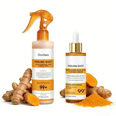 Kojic Acid Turmeric Spray and Serum Keratin Care Exfoliating