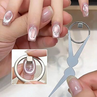Black Hole Shape Cat Eye Nail Art Magnet Suck Hollow Cat Eye