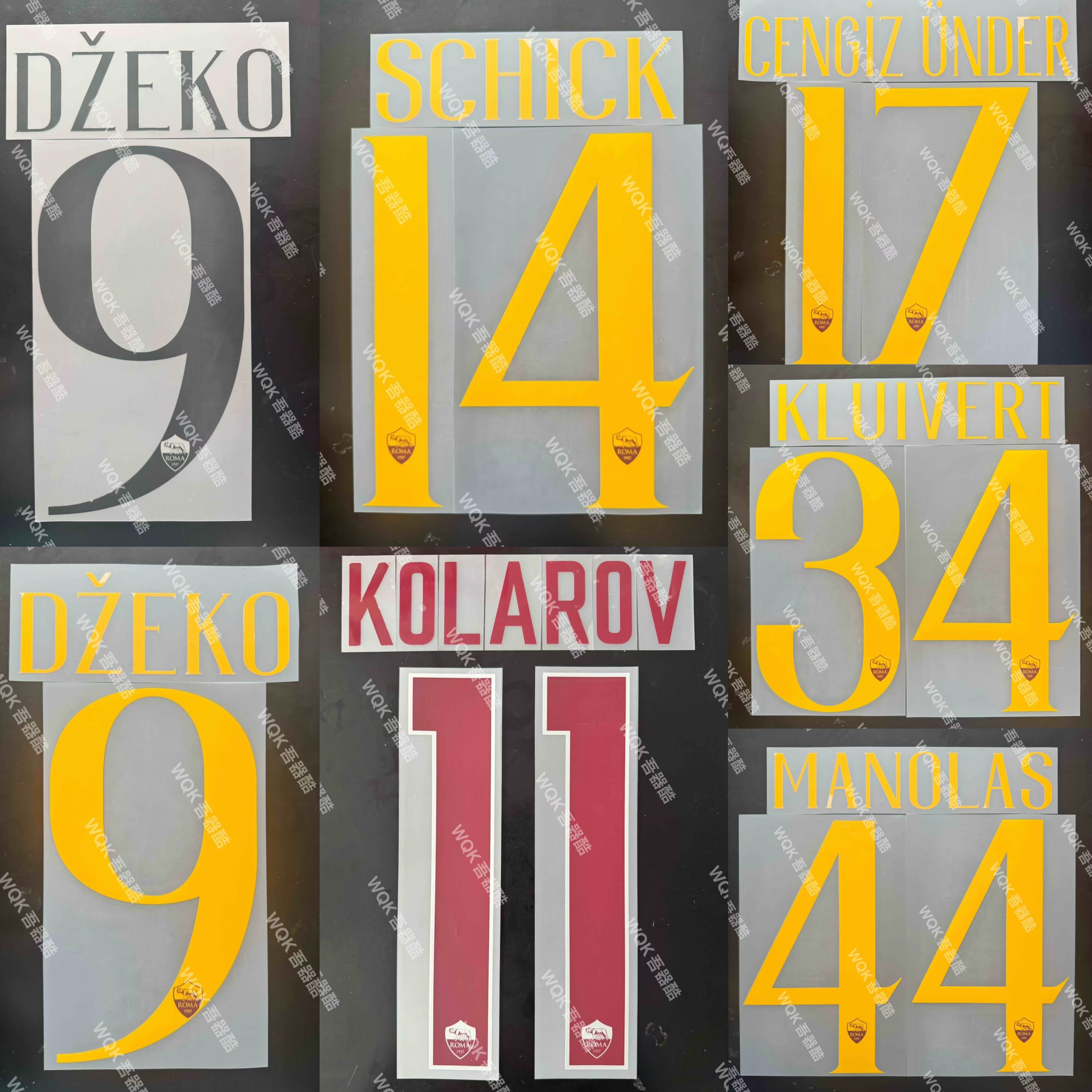 罗马1819正品印字元年意甲欧冠主