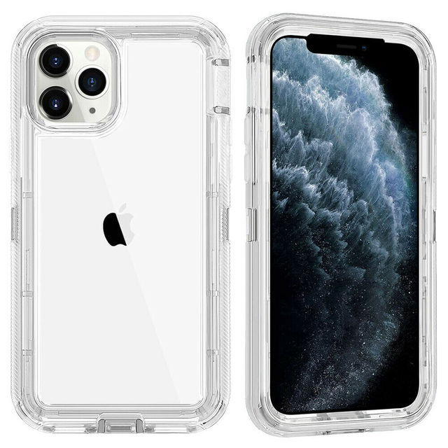 欧美加厚透明三防铠甲手机壳适用苹果iPhone16全包防摔15promax软胶硬壳13PM三合一组合外壳12防滑软套14盔甲