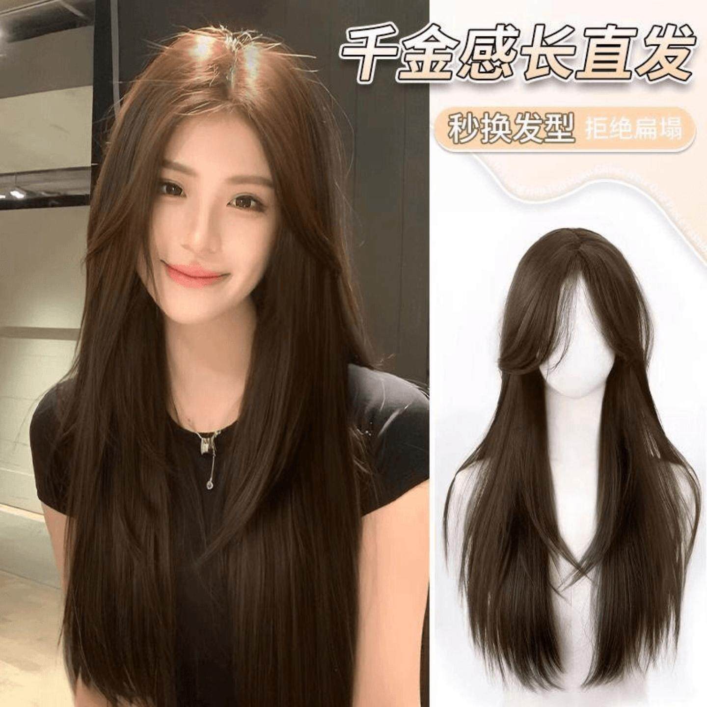 假发女全头长发减龄初恋黑长头发