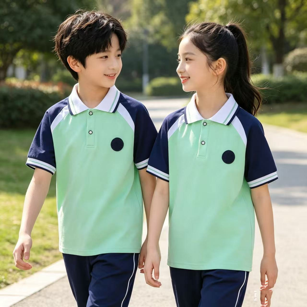 夏季薄款短袖校服T恤男女生同款