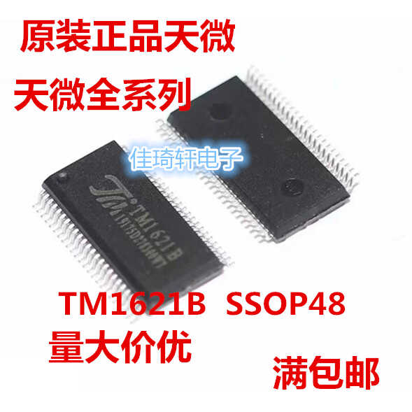 TM1621B 1621BHT1621B LCD驱动IC贴片SSOP-48 原装正品天微