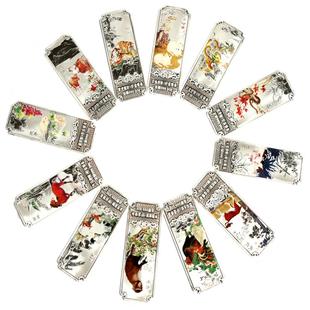 十二生肖纯银条999鼠牛虎兔龙蛇羊猴鸡狗猪马年银条配礼盒带证书